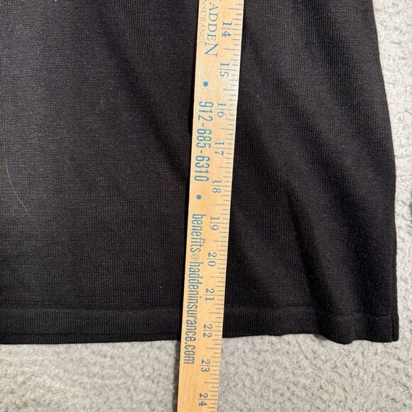 Vintage Jack B. Quick Womens Sweater Black Heart Gem V-Neck Long Sleeve M - Picture 7 of 10